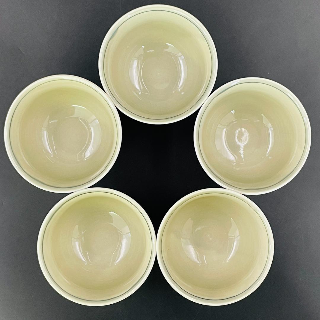 錦古伊万里 茶器揃 有田焼 林九郎作 急須 煎茶碗5客 未使用保管品R8SB93