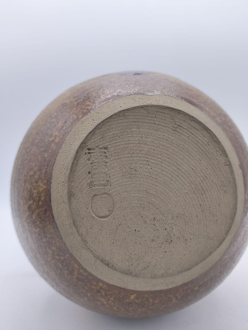 c528 水指 志戸呂 笹耳　広前心斉 替蓋付 遠州七窯　木箱 茶道具