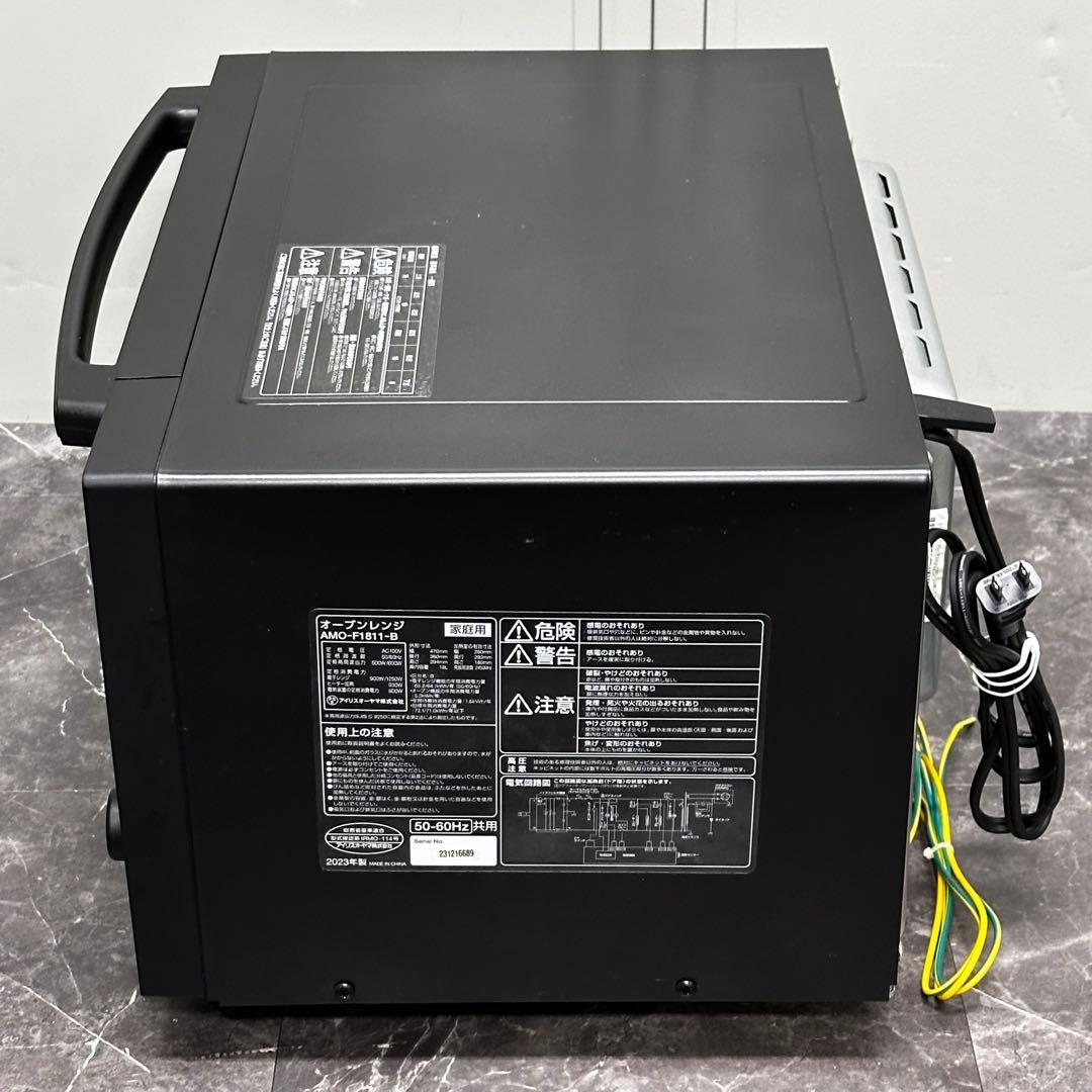 ∞送料込！2023年製アイリスオーヤマ オーブンレンジ AMO-F1811-B