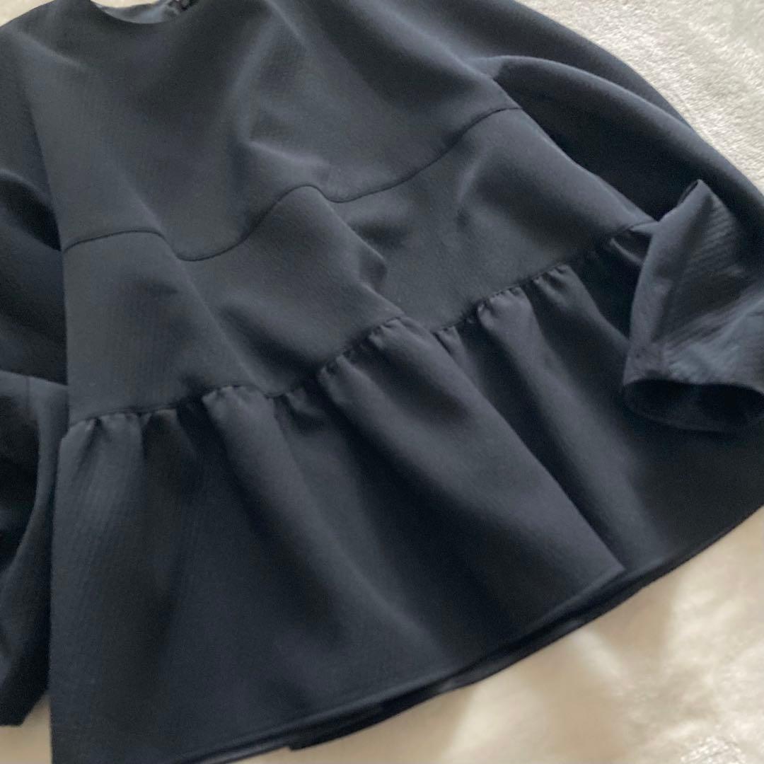 【美品】Ballsey定価2.3万 2023AW ペプラムブラウス ブラック