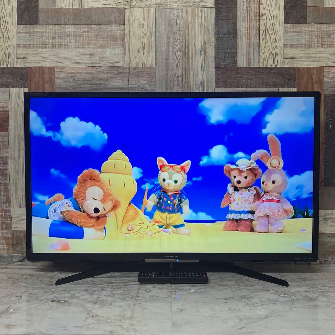 リクエスト価格❣️フナイ40V型HDD録画機能付テレビ見ながら録画も可能。