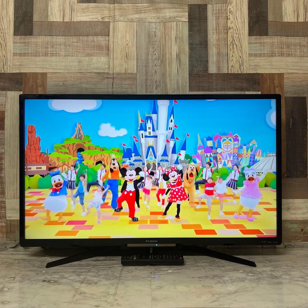 リクエスト価格❣️フナイ40V型HDD録画機能付テレビ見ながら録画も可能。