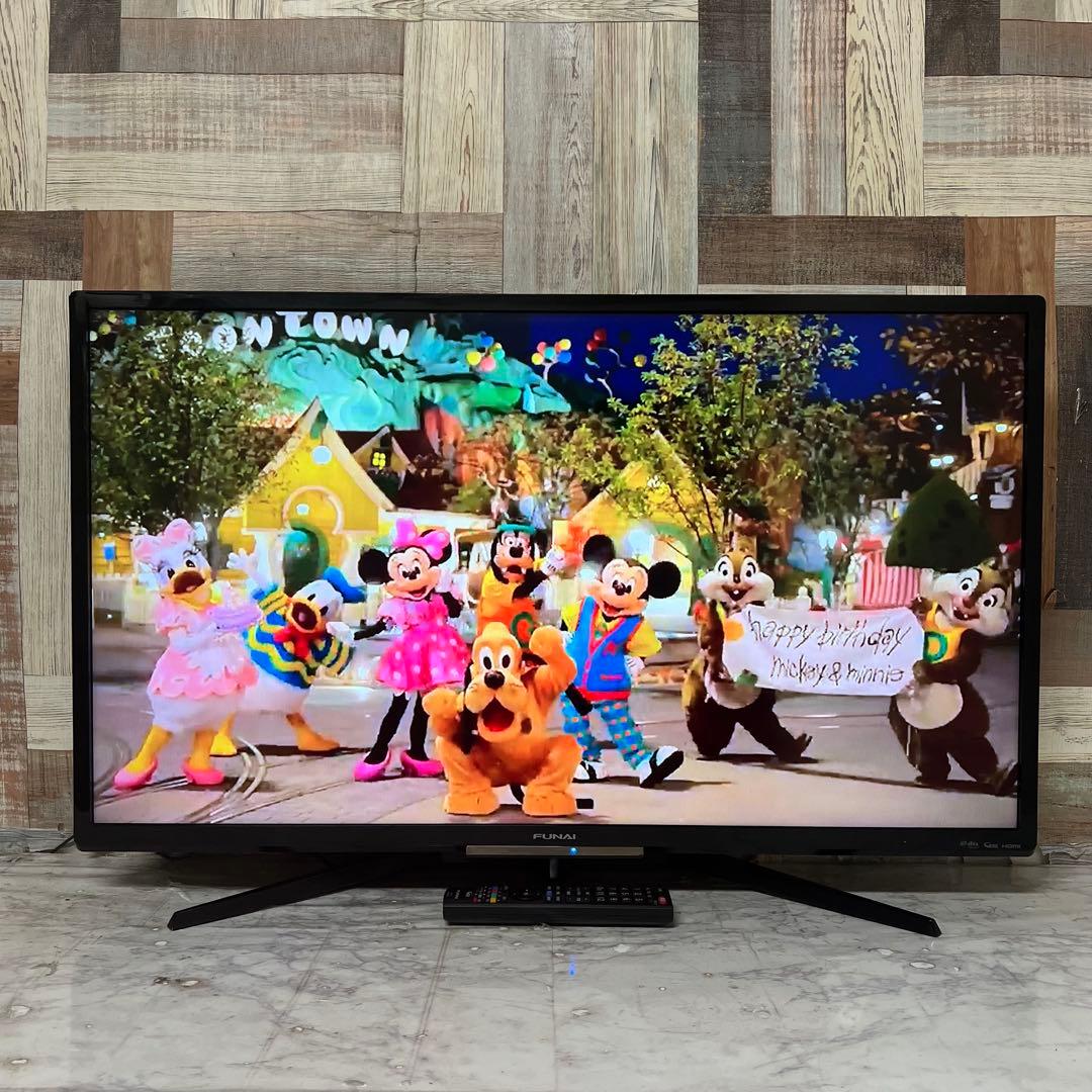 リクエスト価格❣️フナイ40V型HDD録画機能付テレビ見ながら録画も可能。