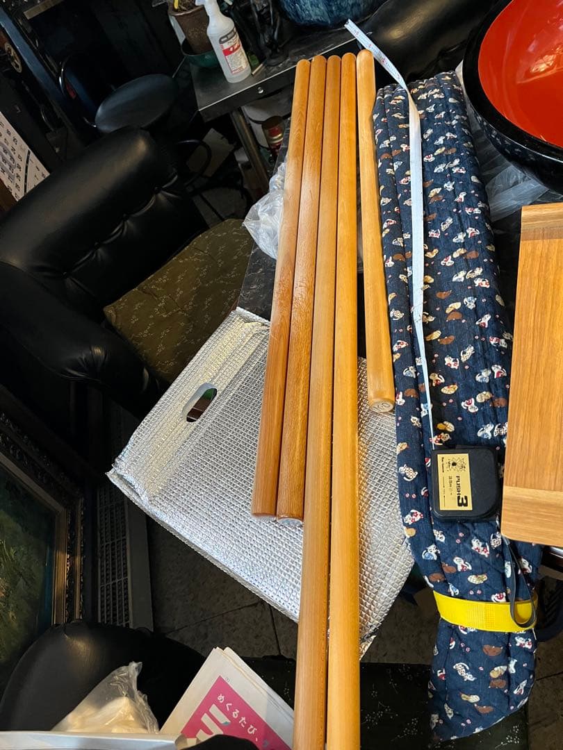 えーいち様 蕎麦打ち道具、 蕎麦打ちのし棒、 のし棒、 めん棒 麺棒布ケース付き