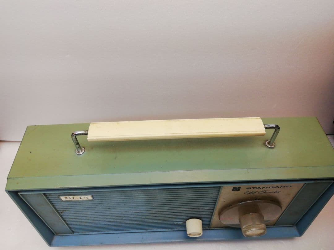 STANDARD SR-F663 6石トランジスターラジオ 青 ハンドル付き