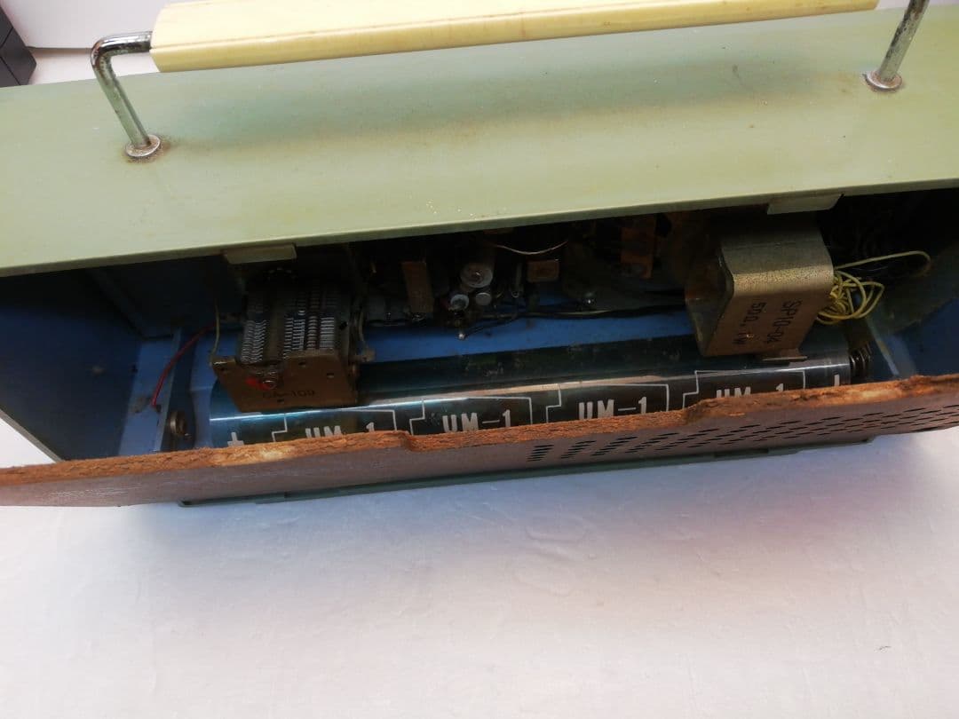 STANDARD SR-F663 6石トランジスターラジオ 青 ハンドル付き