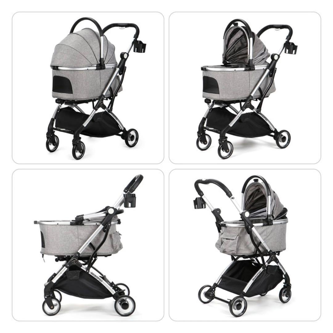 Elmo★新品未開封★SKISOPGO 4輪ペットカート 分離型 折り畳み