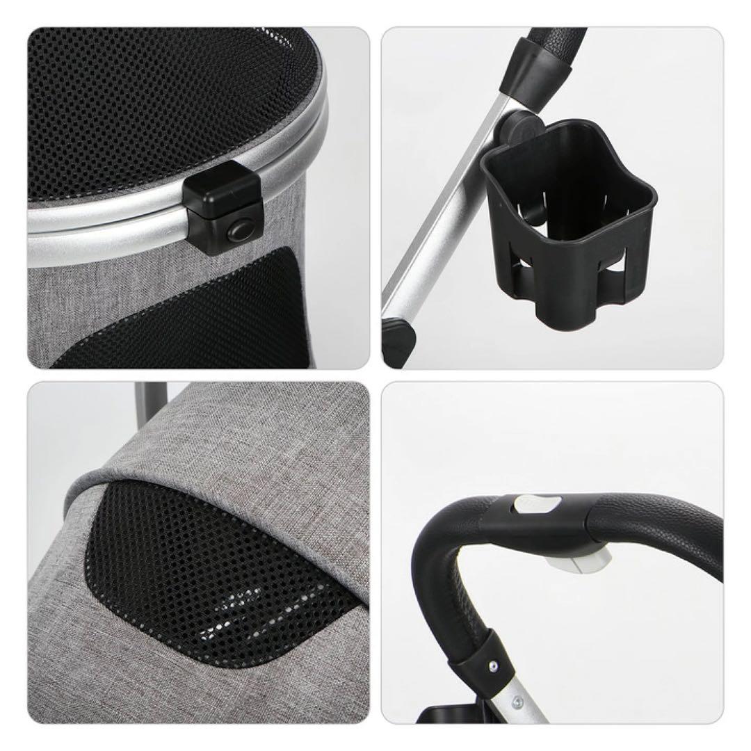 Elmo★新品未開封★SKISOPGO 4輪ペットカート 分離型 折り畳み