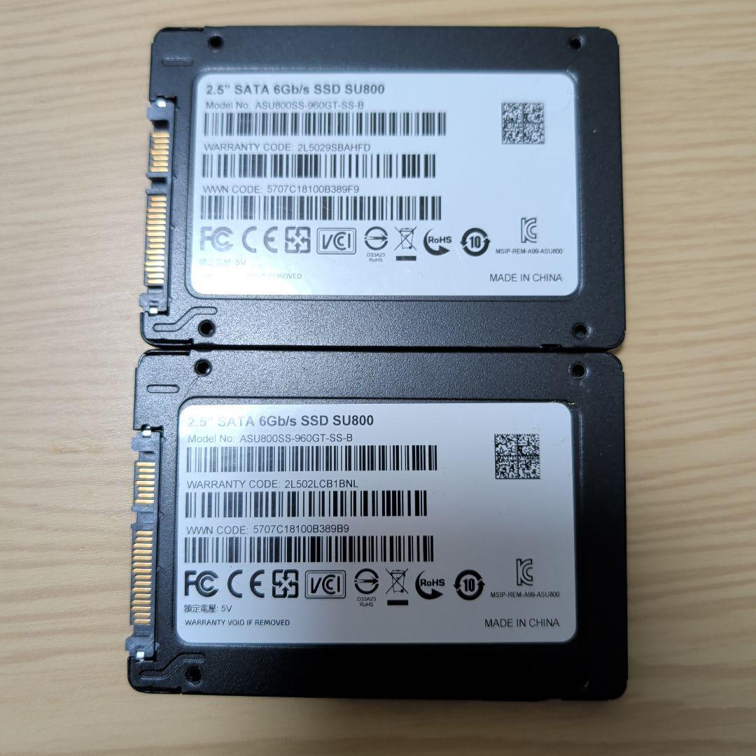 ADATA SU800 960GB SSD 2.5インチ　2枚セット
