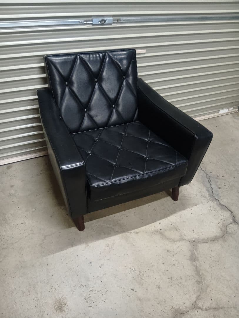 希少！ビンテージ カリモク60 ロビーチェア1シータースタンダードブラック