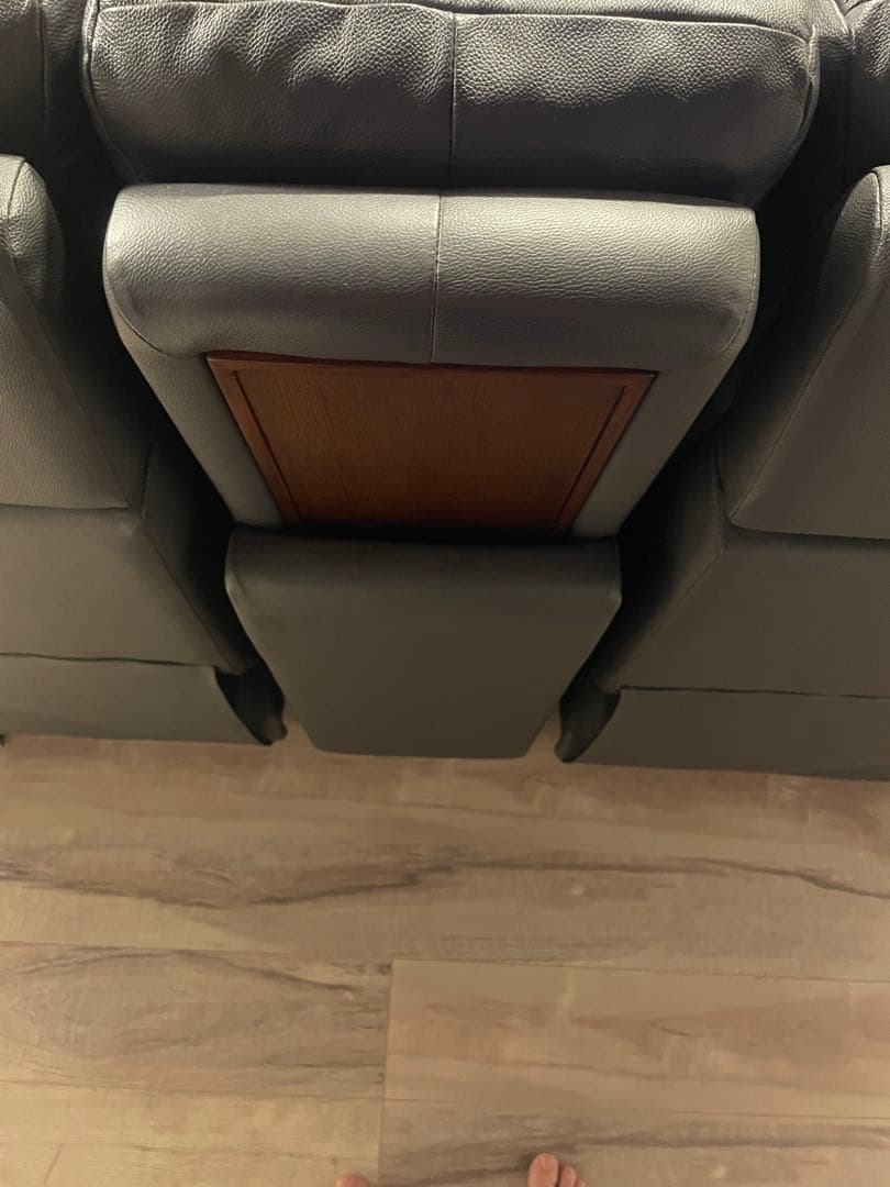 匠大塚　電動リクライニングソファ レザー 3人掛けソファ 黒