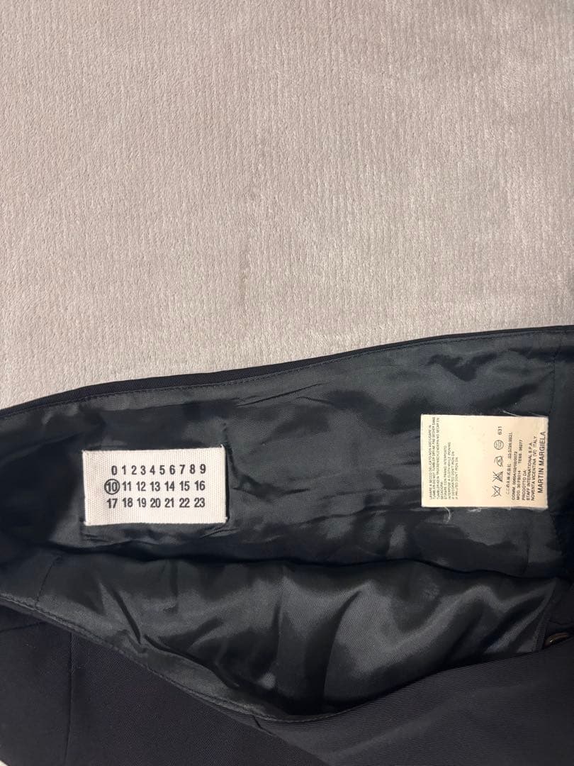 Maison Margielaブラックベスト ジレ ネクタイ付き