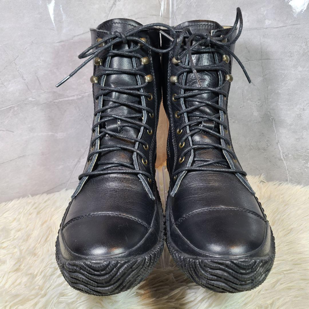 L【SPINGLE MOVE】レースアップブーツ　サイドジップ　SPM-419