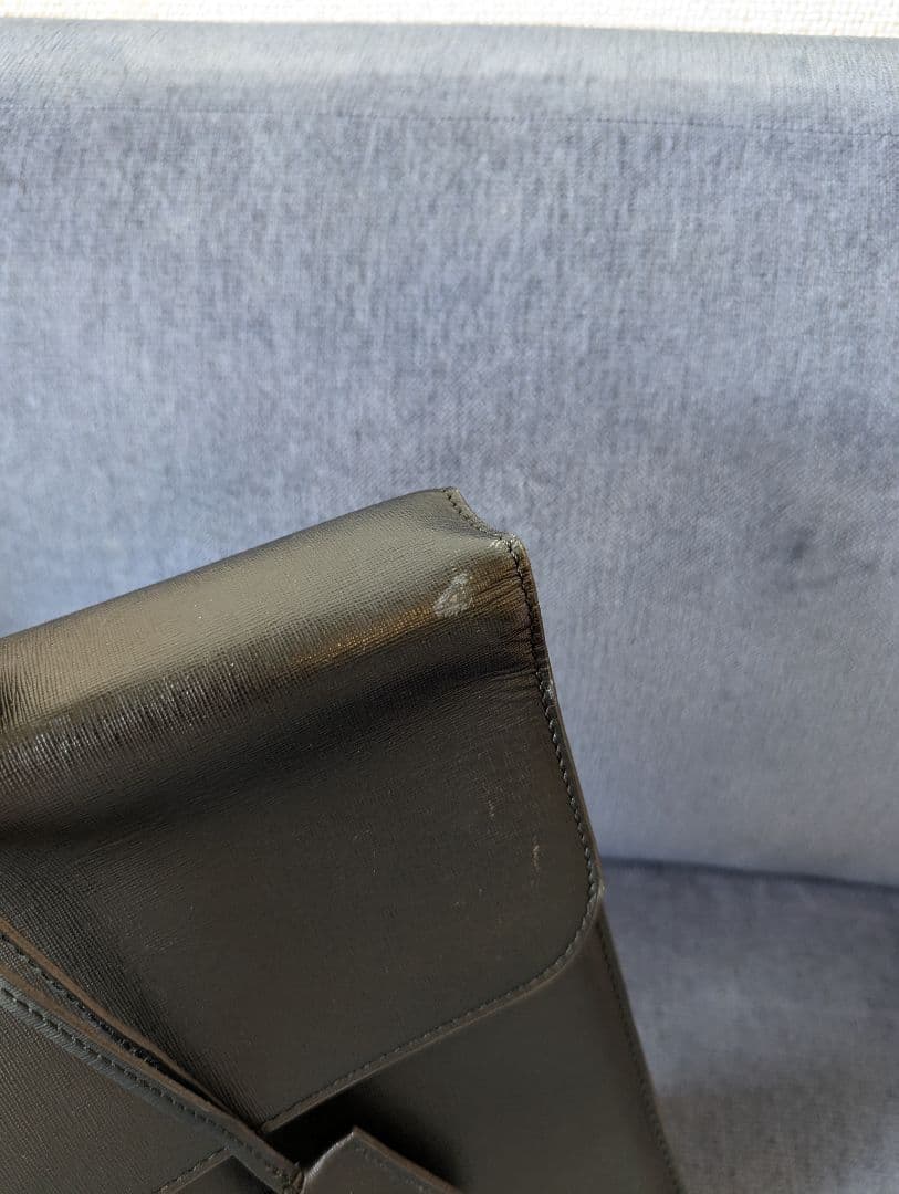 【mi mi 】フジタカ ディアマン レザービジネスバッグ A4 カブセ