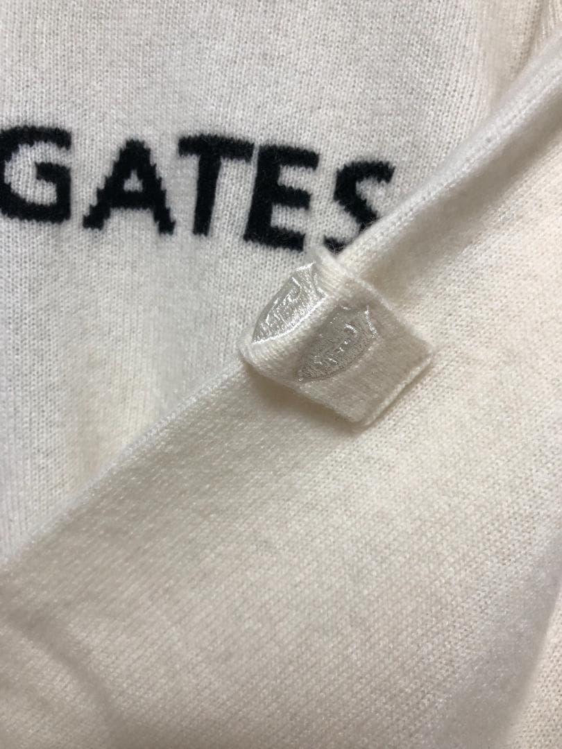 完売 未使用タグ付き パーリーゲイツ セーター カシミヤ 5 L オフホワイト