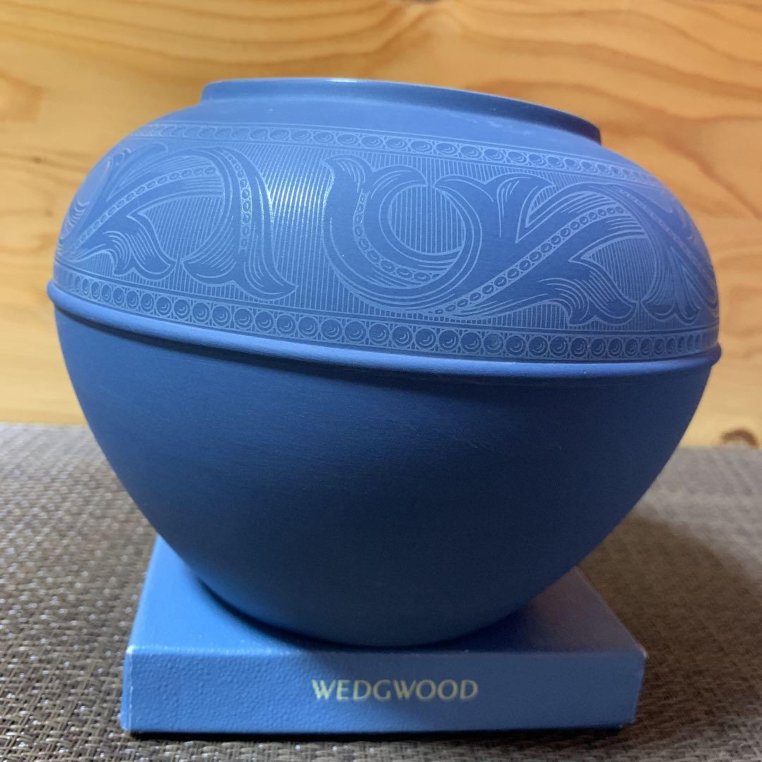 限定品　ウェッジウッド ジャスパー　ローズボール　フラワーベース　花瓶　箱付き