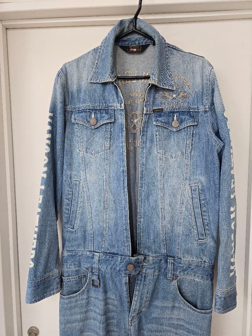 VANSON　バンソン つなぎ デニム　サイズM