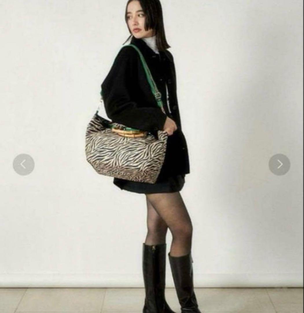 完売品⭐︎レスポートサック　アトリエ　ラージバンブー2way ゼブラ