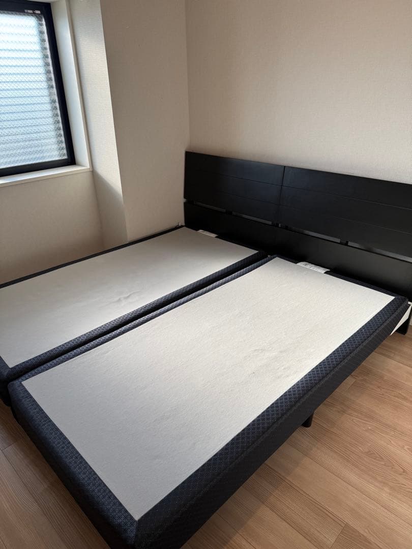 ★引き取り専用★REGALIA シングル　ベッドフレーム セット　黒 大塚家具