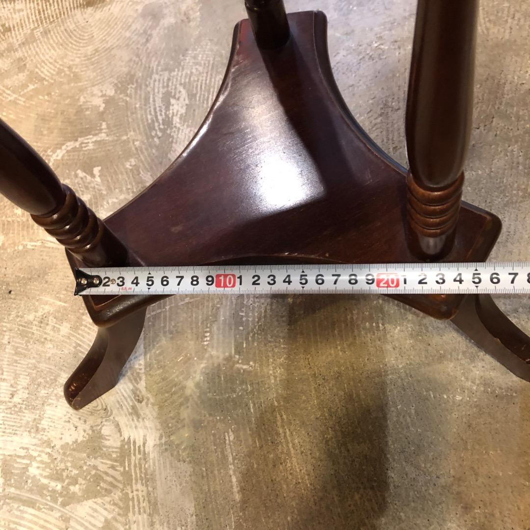 木製ラウンドテーブル　サイドテーブル　クラッシック　ミニテーブル　飾り棚　置台