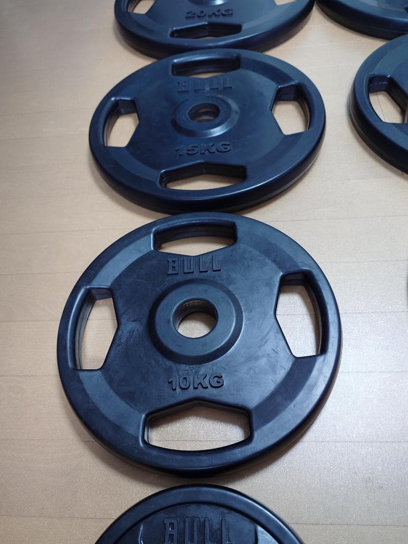 ① BULL ラバープレート　グリップホールディングタイプ フリーウエイト