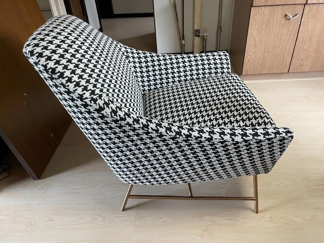 Francfranc AUGEN CHAIR オウゲンチェア 千鳥格子柄