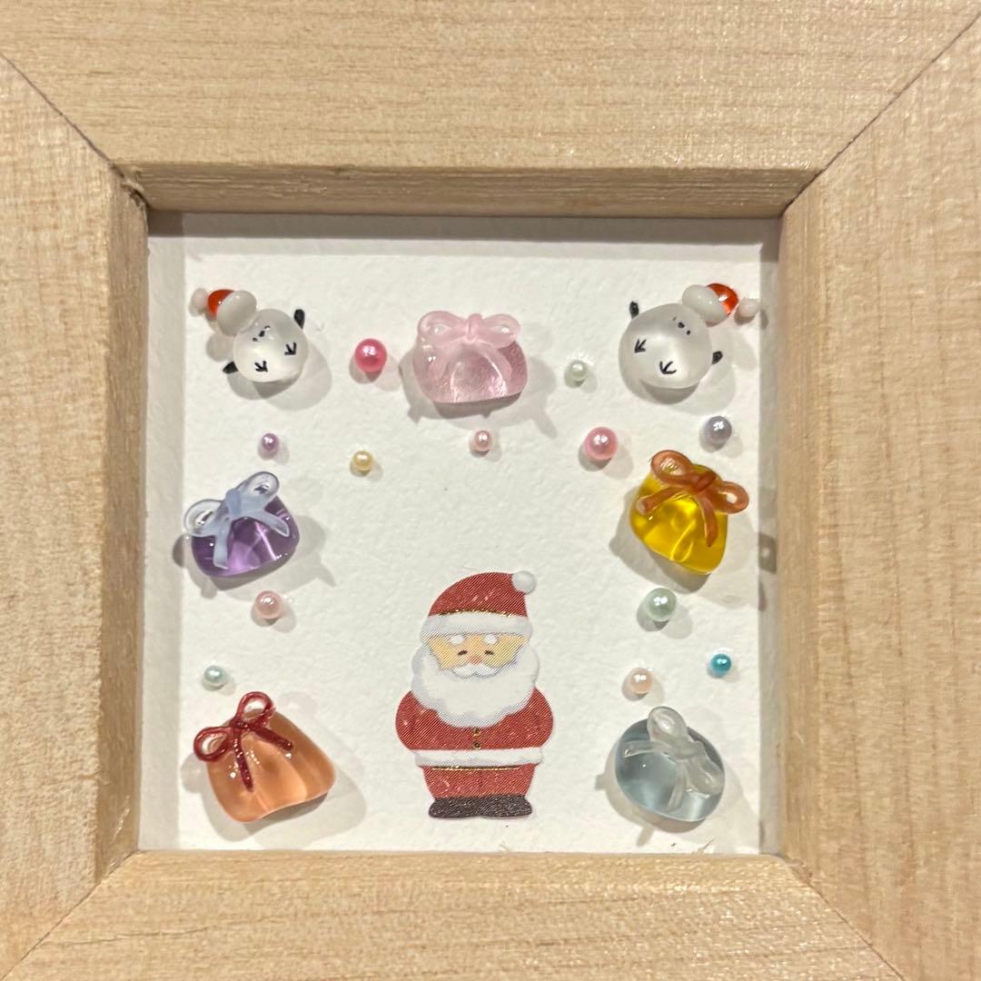 シマエナガと馬　。シーグラスアート