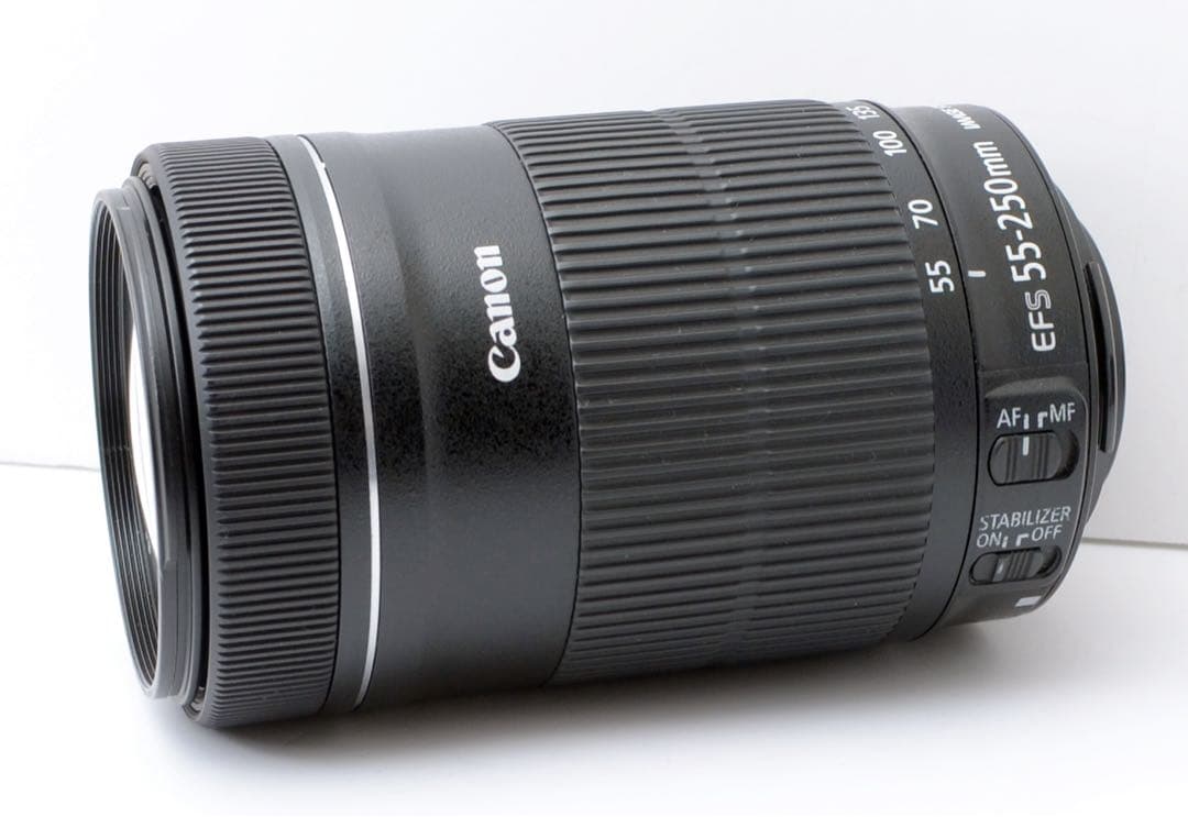 専用★高速AF★Canon EF-S 55-250mm IS STM★フード付き