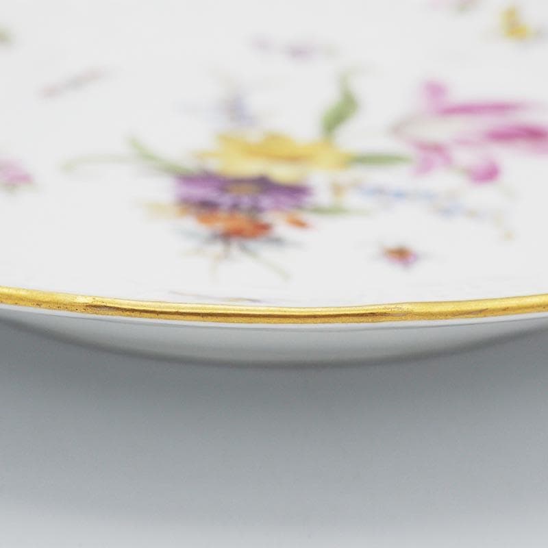 マイセン ノイブランデンシュタイン フラワーブーケと昆虫 24.5cm #5