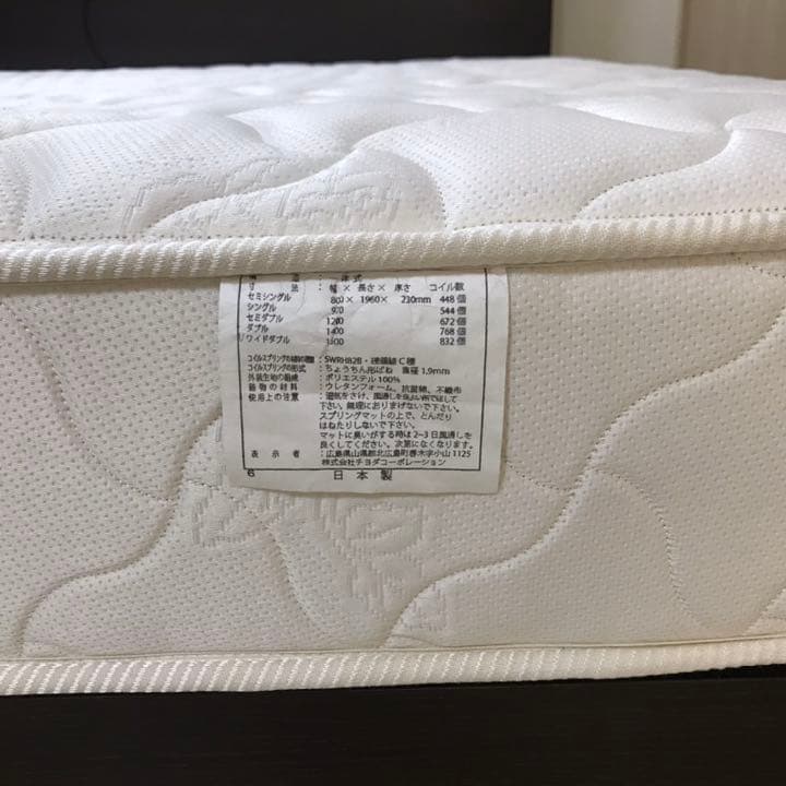 限定値下げ中！　送料込み！　ワイドダブルベッド　マットレス　すのこ