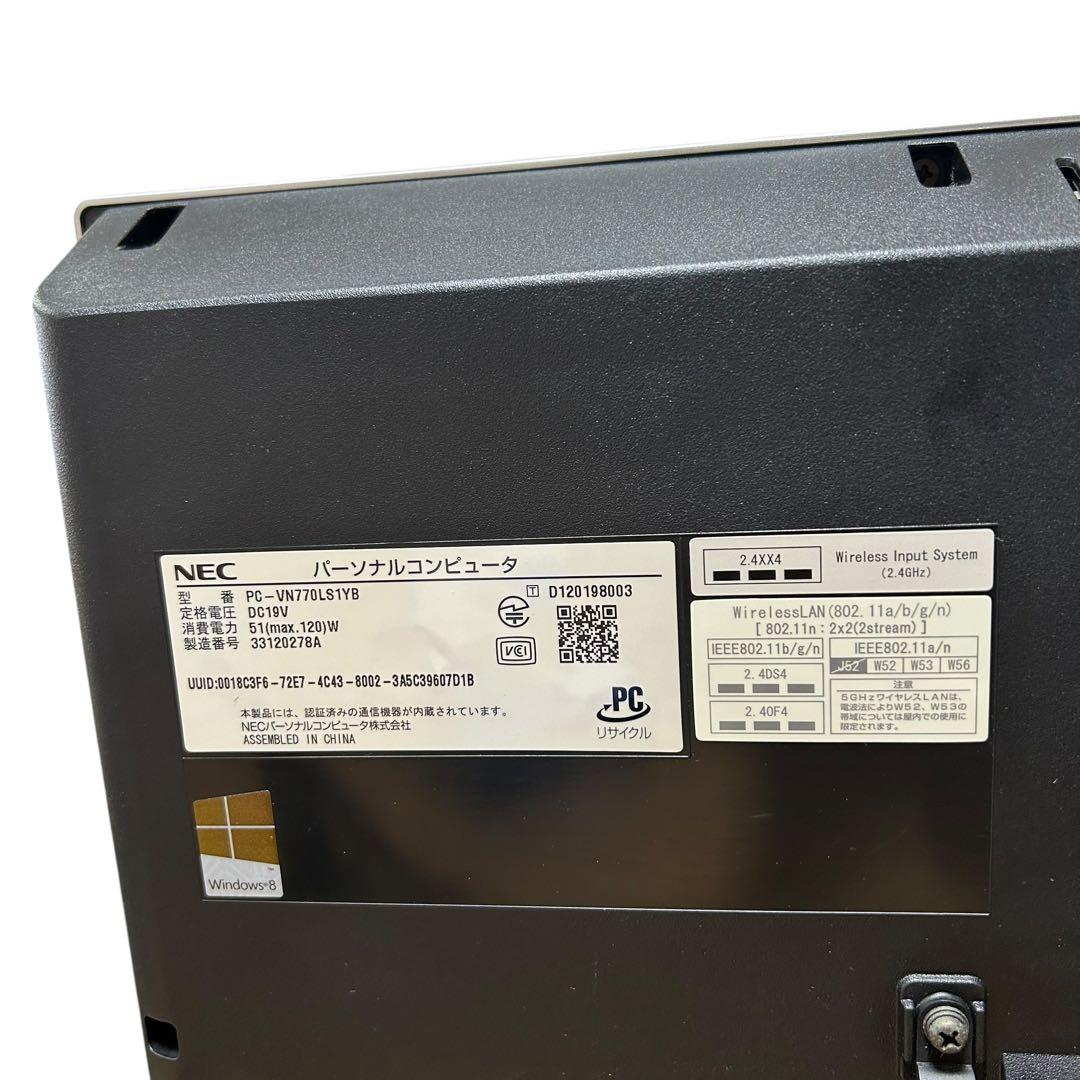 NEC VN770 一体型デスクトップパソコン デスクトップPC Core i7