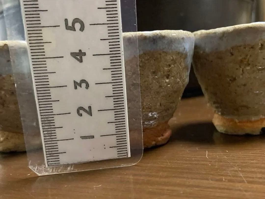 期間限定お値引き‼️烏城彫　茶櫃(ちゃびつ) 梅とザクロ　萩焼セット付き