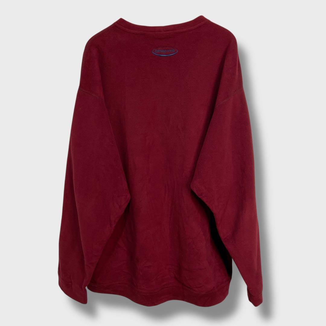 90s☆USA製☆patagonia☆シンチラクルーネックフリース☆オーバルロゴ