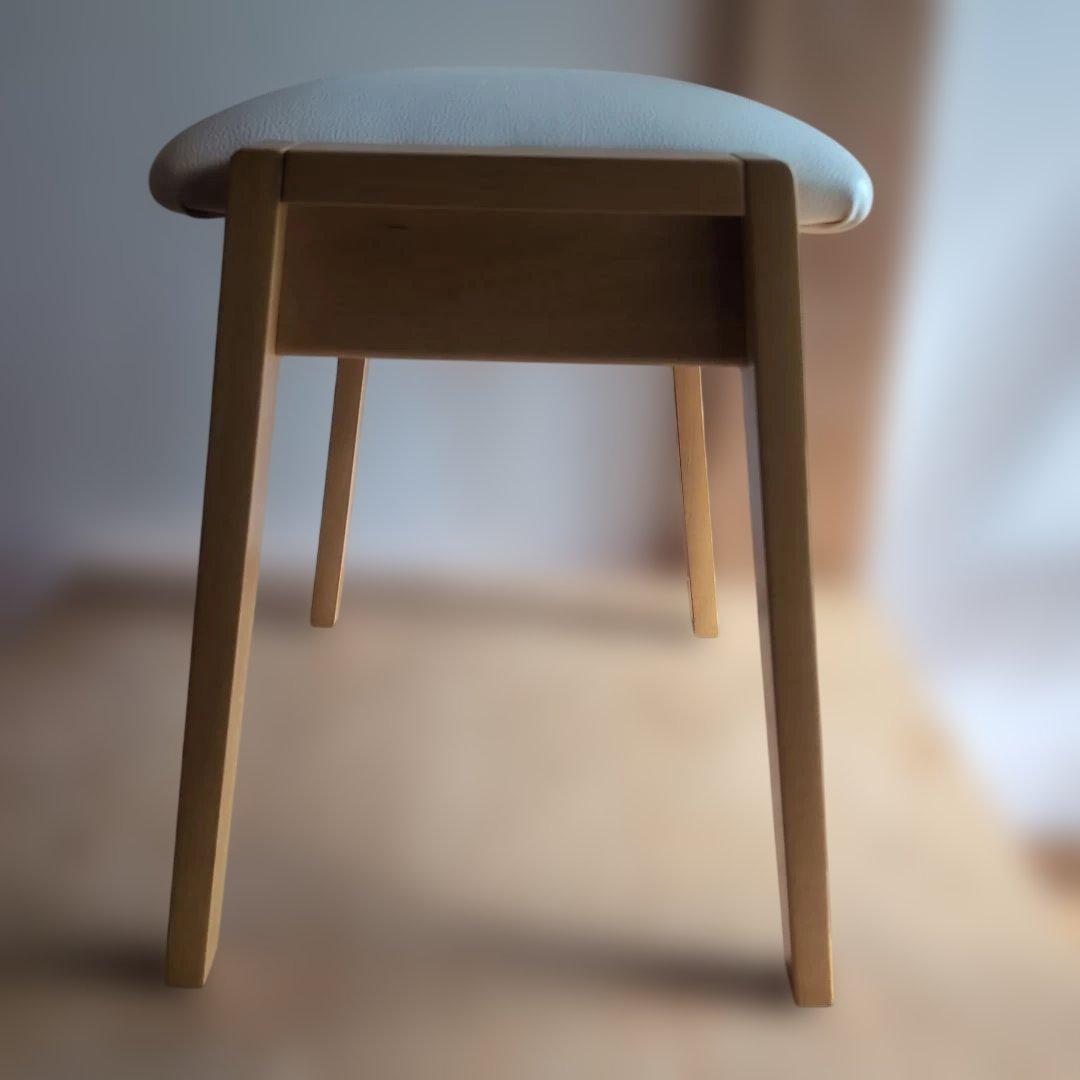 スツール ２脚セット ナチュラル スタッキングチェア 北欧 ベルメゾン