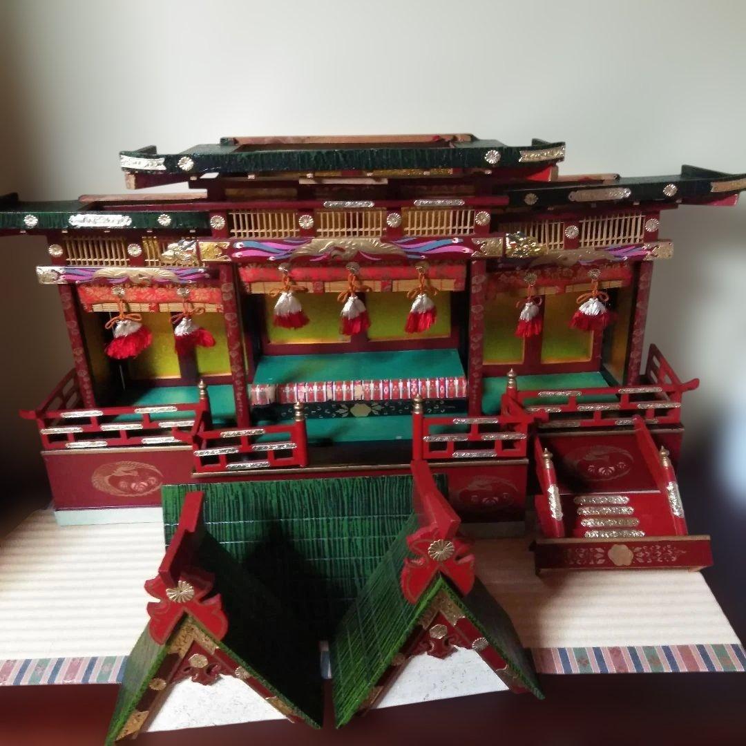 雛飾り　雛御殿　雛人形飾り