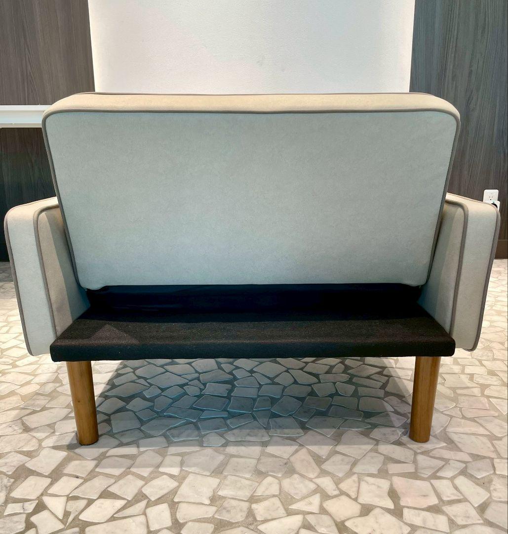 ソファー 一人用 ローソファー リクライニング フロアソファ 【ホワイト】