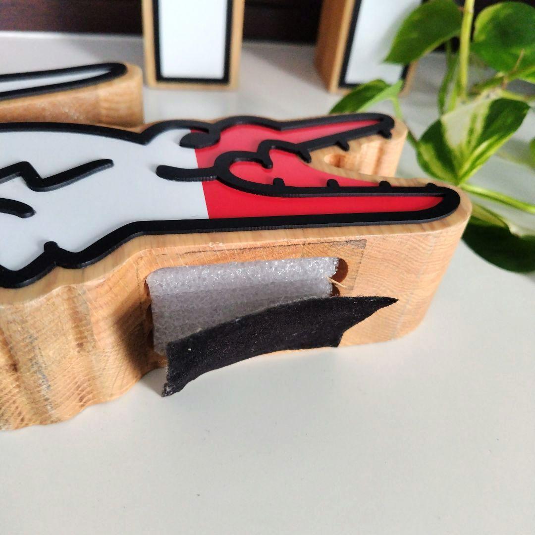 ②レア！LACOSTE 非売品 販促 店舗 木製オブジェ ワニとブリッジセット