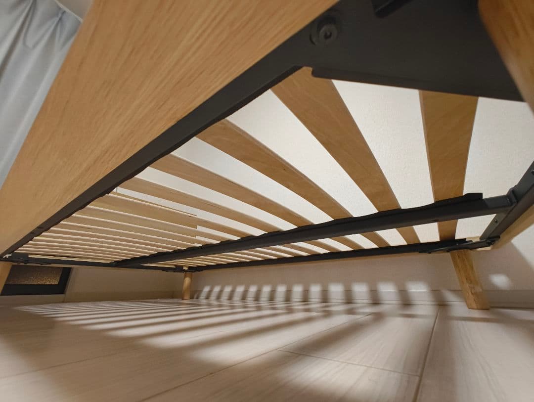 【美品】無印良品　セミダブル　ベッドフレーム　オーク材