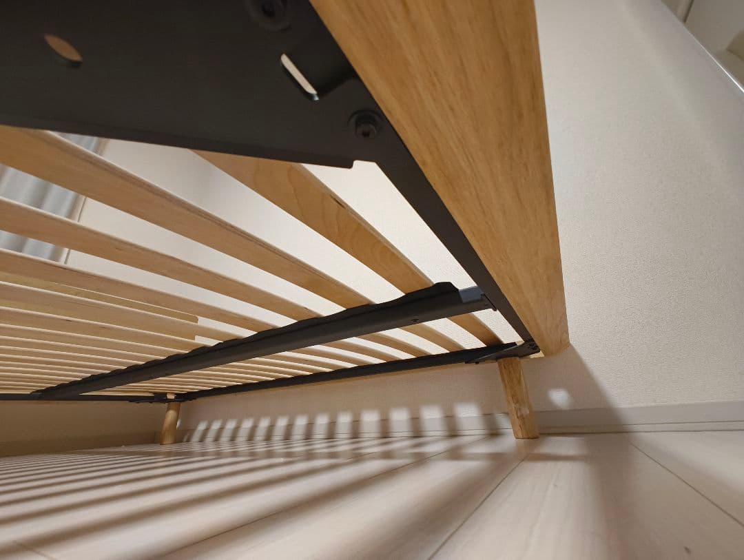 【美品】無印良品　セミダブル　ベッドフレーム　オーク材