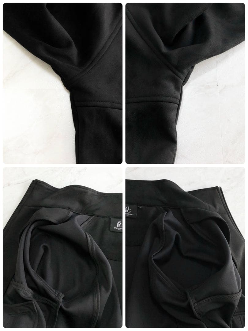 【極美品 超希少】1piu1uguale3 ルシアン ヌバック ジャケット 黒