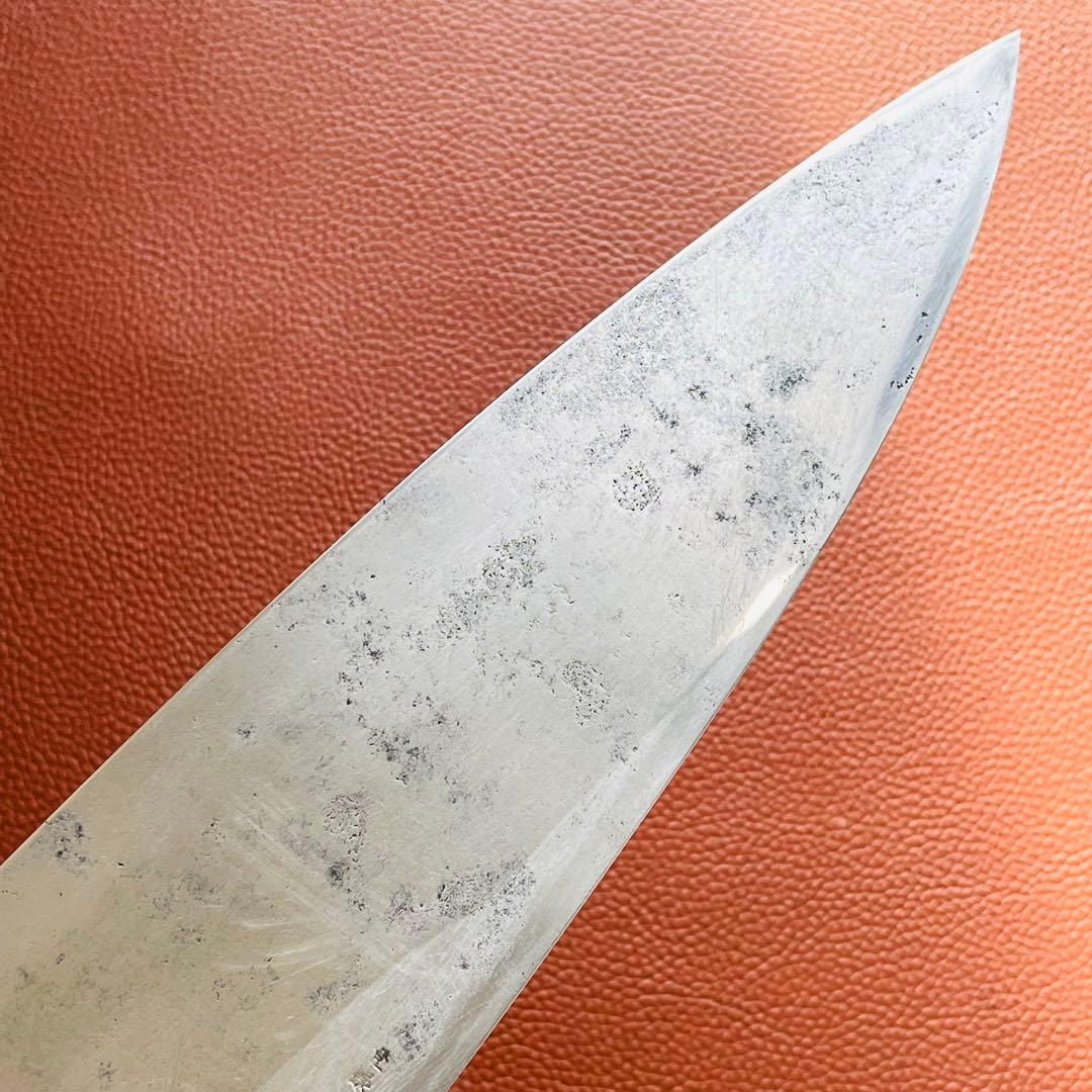 正本作　水牛柄付　大出刃包丁　刃渡り　205mm　手研ぎ済み