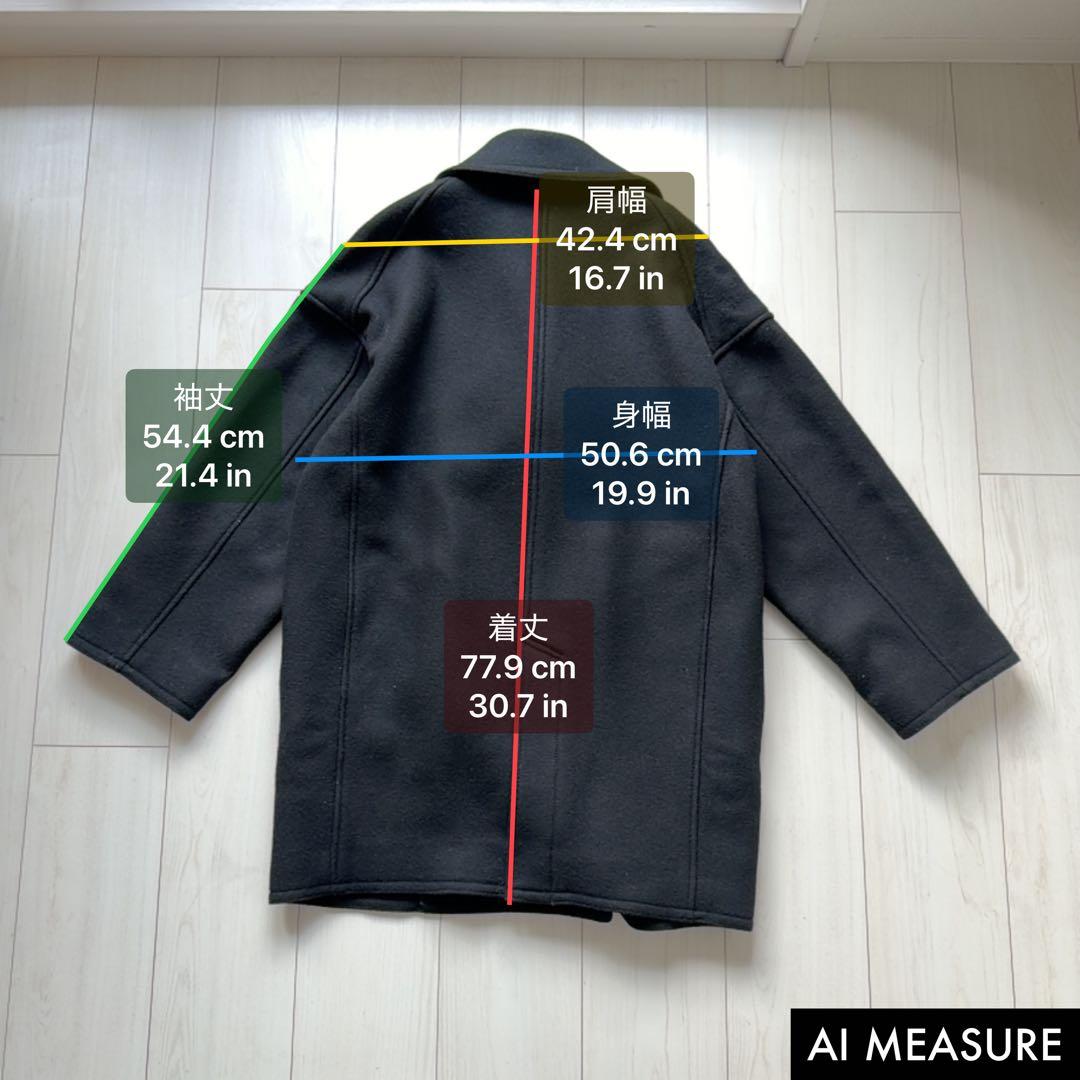 美品✨フレームワーク　Super 100 ダブルクロスPコート　金ボタン　ウール