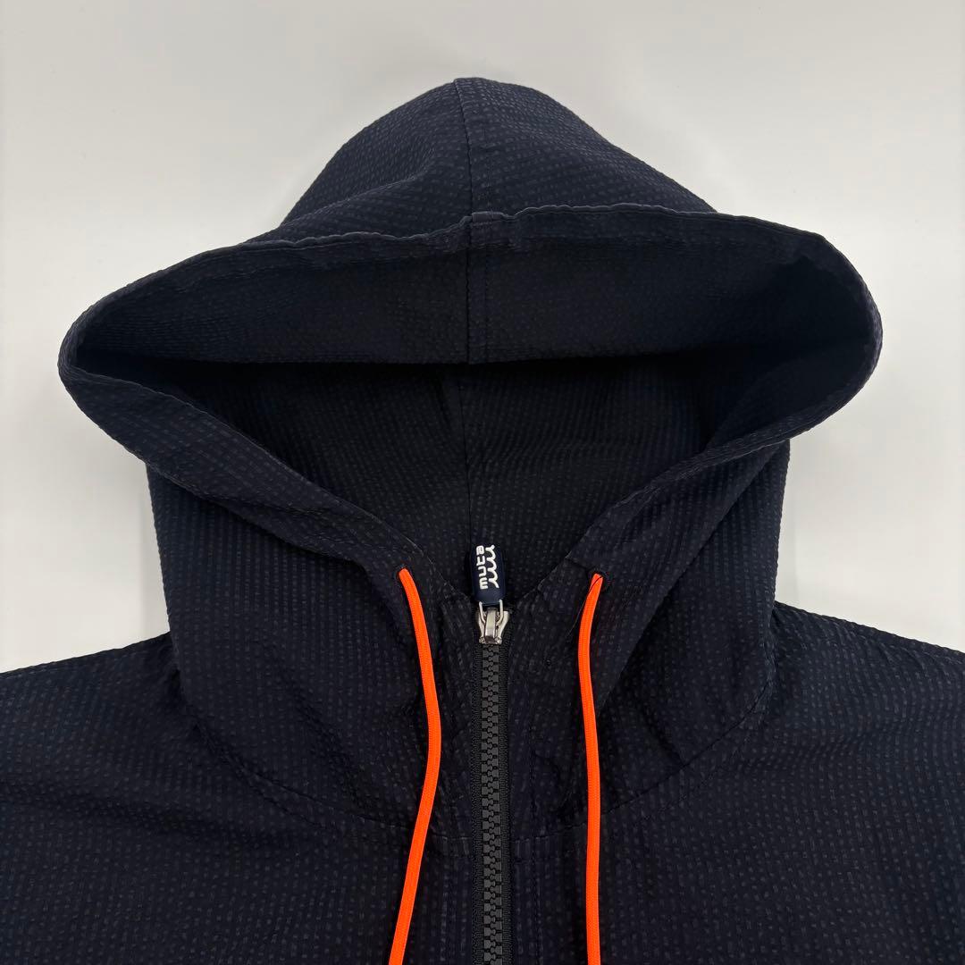 美品muta MARINE ムータマリン ジップパーカー 紺 5 L 859