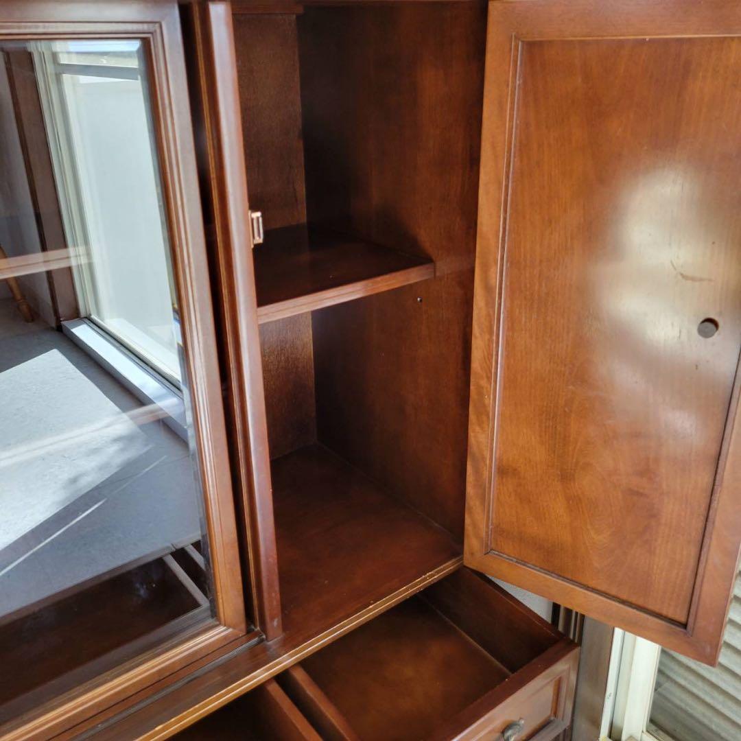 レトロ家具　美品　徳田家具　英国クラシック　木製キャビネット