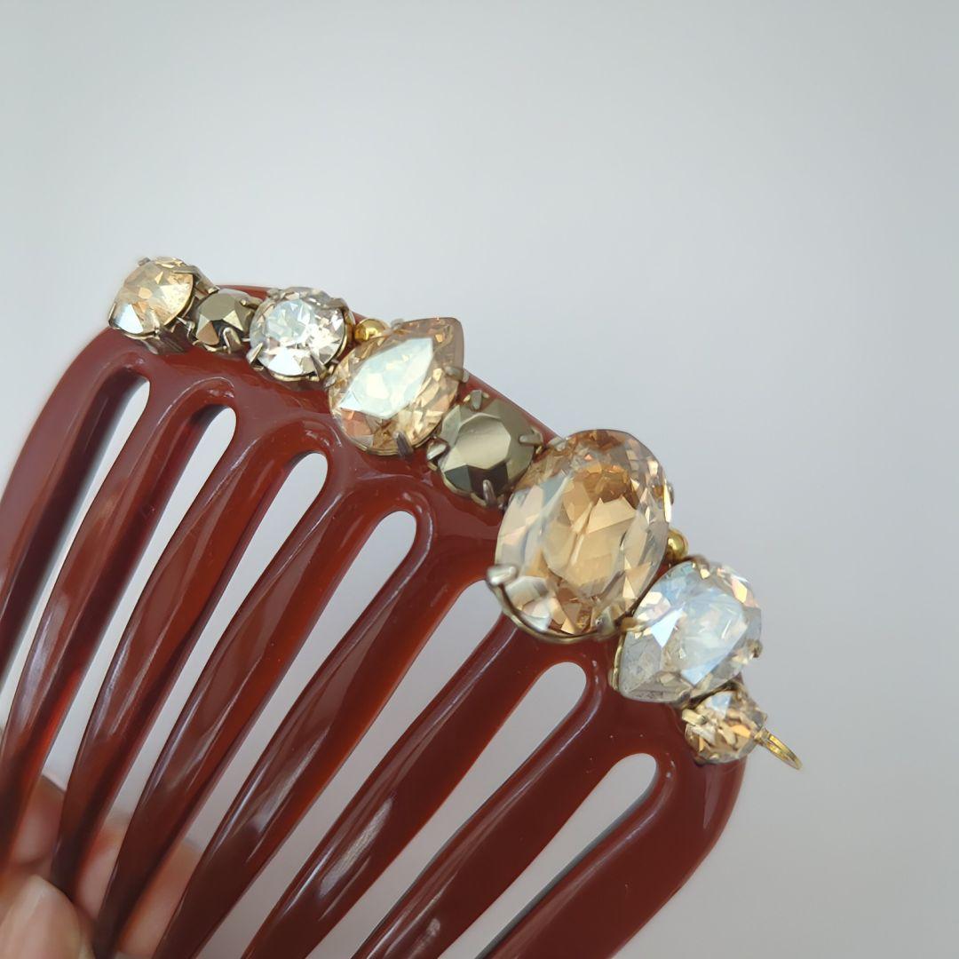 コンプレックスビズ　フレンチコーム　スワロフスキー