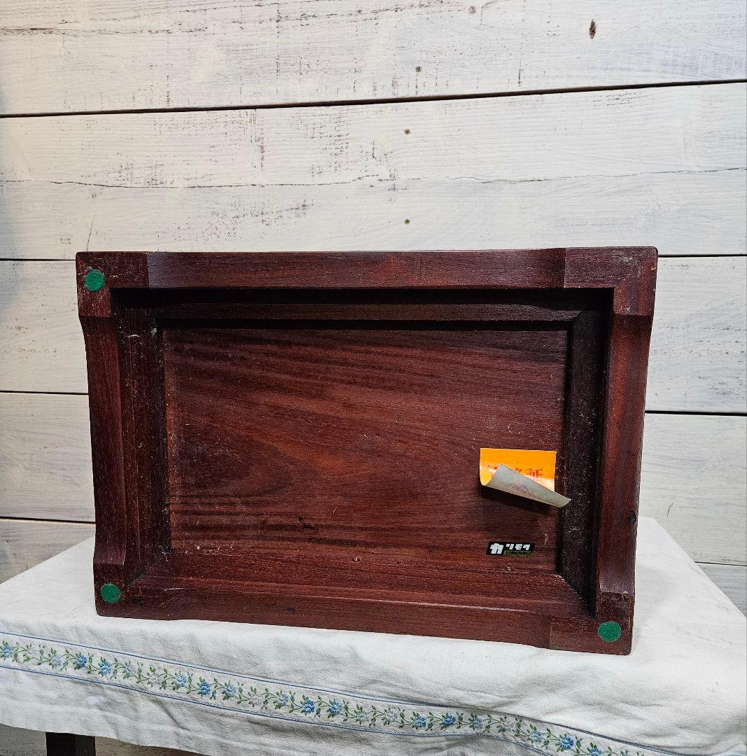 オールドカリモク 花梨材 飾り台 花台 電話台 小棚 置き床 サイドテーブル