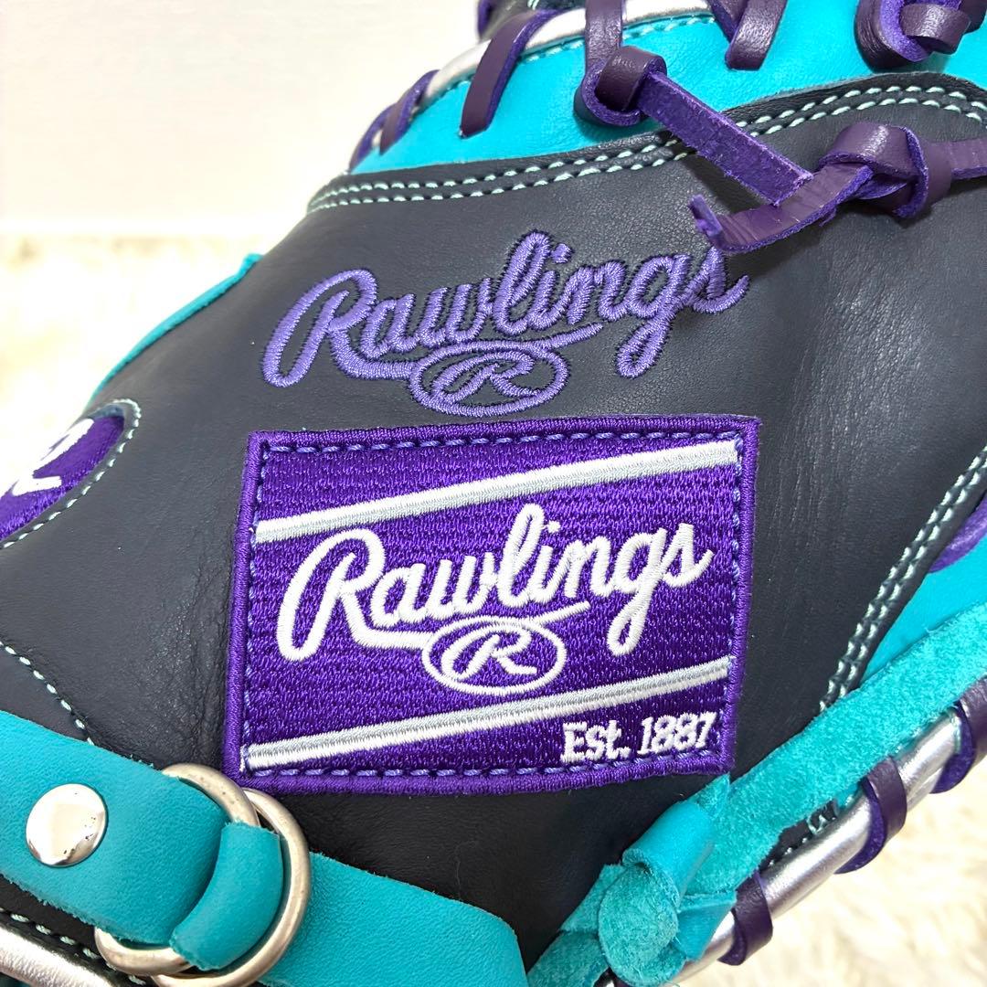 【超美品】Rawlings ハイパーテック 軟式 キャッチャーミット 希少カラー