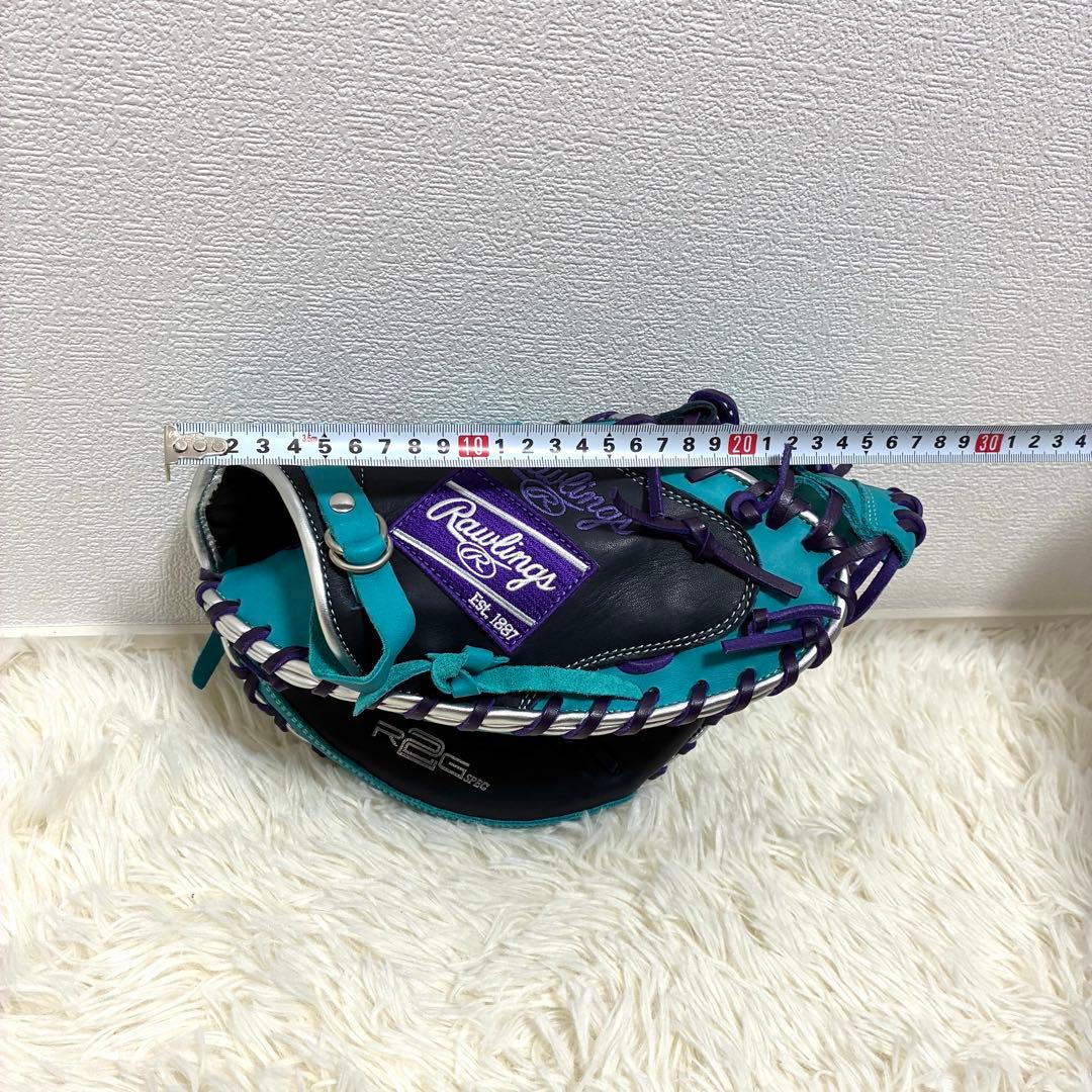 【超美品】Rawlings ハイパーテック 軟式 キャッチャーミット 希少カラー