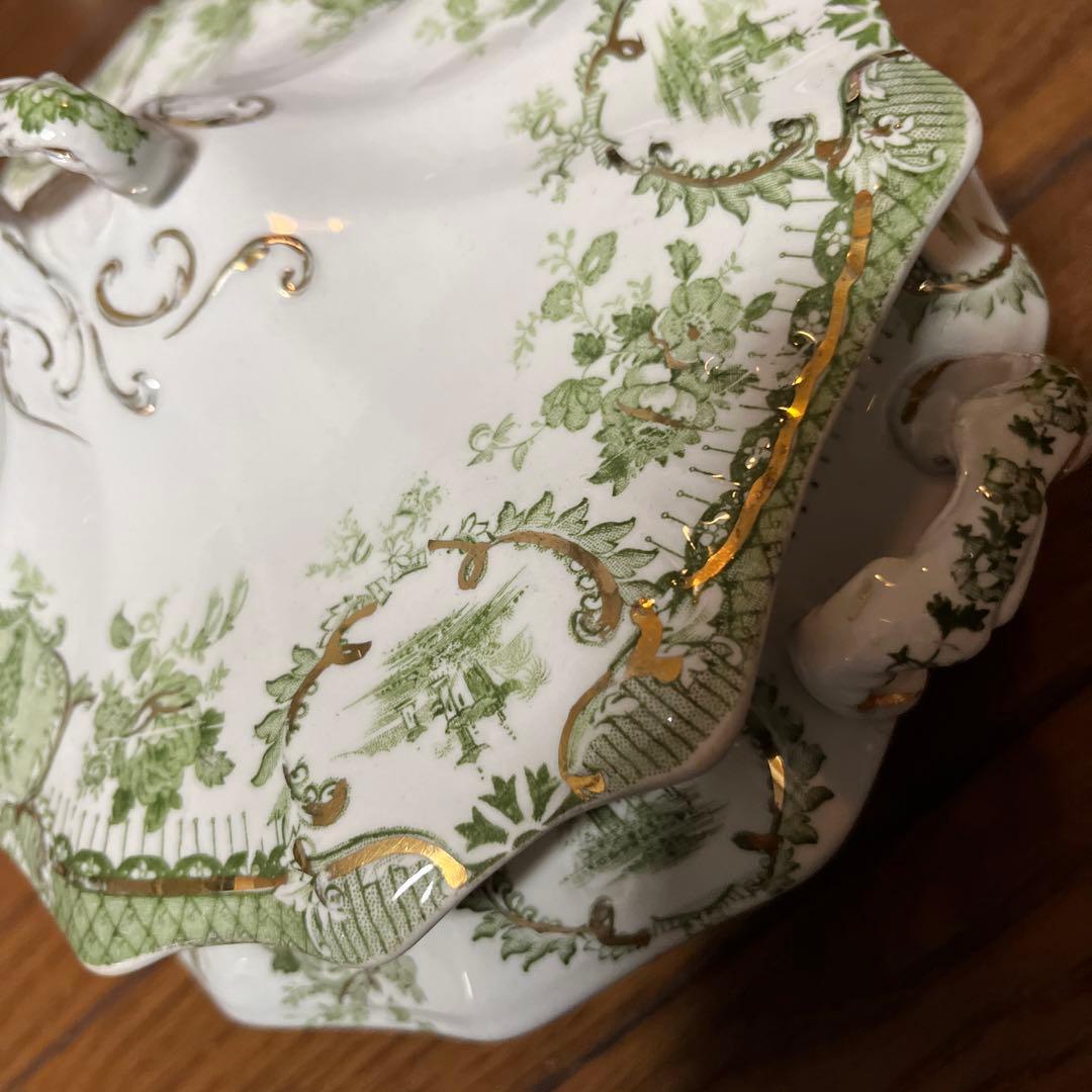 限定最終アンティークウェッジウッド高額キャセロールヴィンテージ形が凝ったデザイン