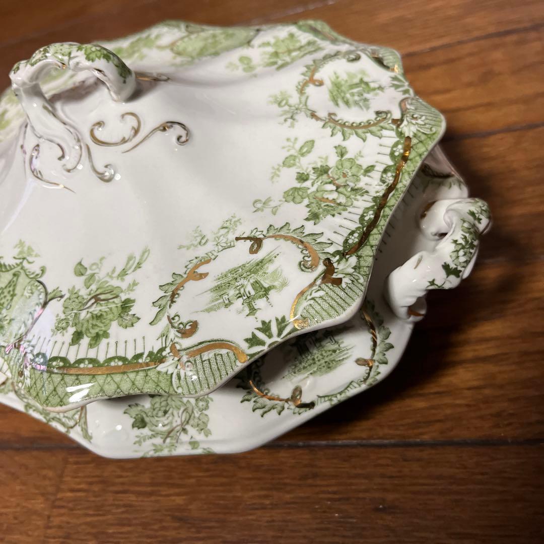 限定最終アンティークウェッジウッド高額キャセロールヴィンテージ形が凝ったデザイン